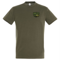 T-shirt Carpe « Harkoss fishing »  Vert Kaki