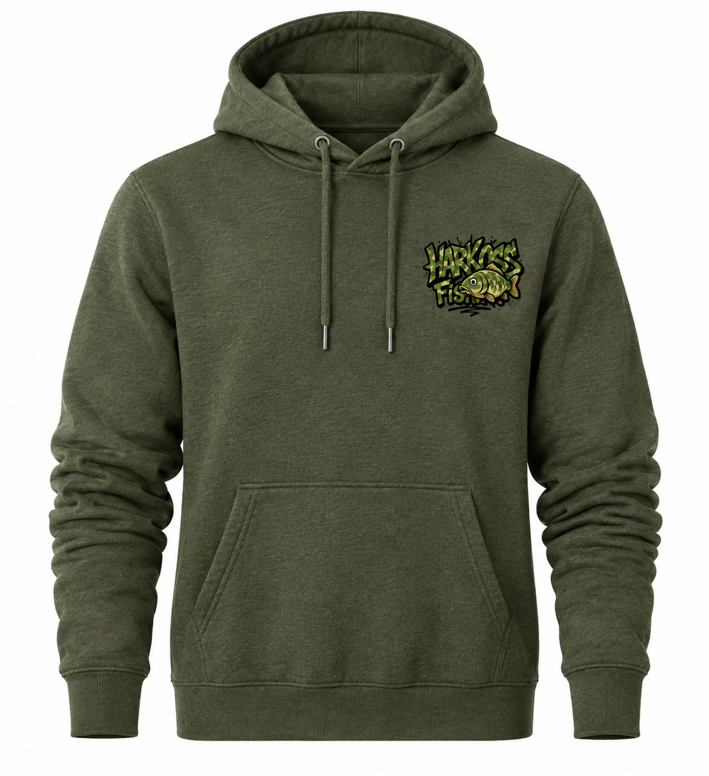 Sweat à Capuche "Édition Kaki" – Harkoss Fishing