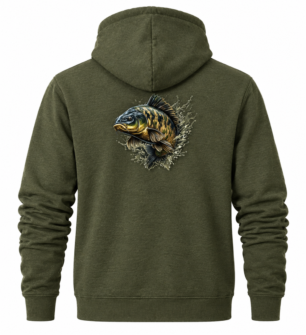 Sweat à Capuche "Édition Kaki" – Harkoss Fishing
